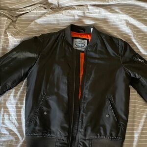 Levi’s green Bomber Jacket with Orange Lining